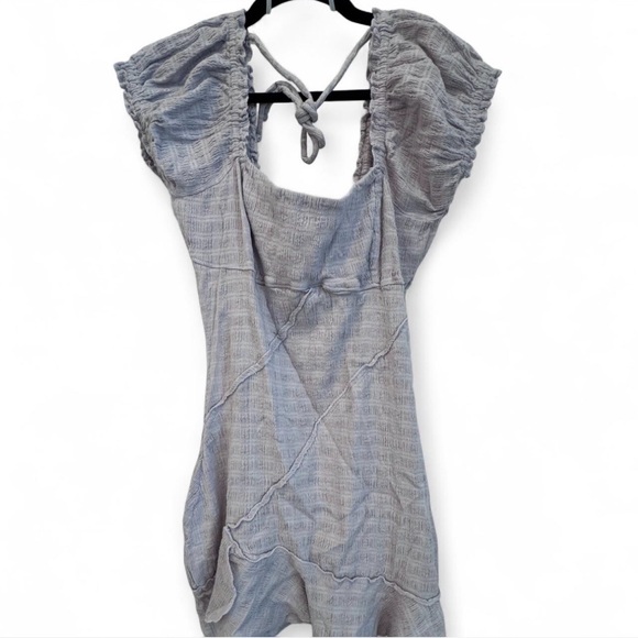 FREE PEOPLE Elle Cute Romantic Ruffles Asymmetrical Mini Dress Size M - Picture 1 of 4